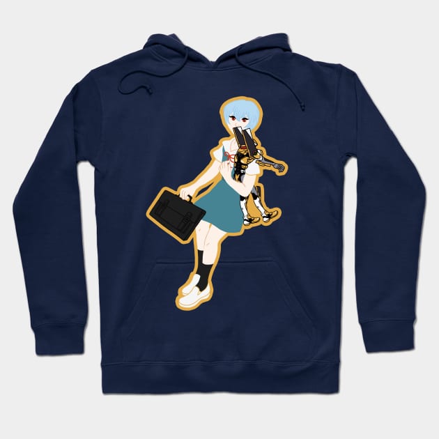 Rei Ayanami Hoodie by Janikainen